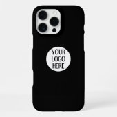 Customize Your Black White company logo iPhone Hülle (Rückseite)
