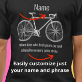 Customize Your Funny Cyclist Name T-Shirt