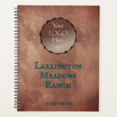 Customize Your Logo Horse Ranch Business Planner Planer (Vorderseite)