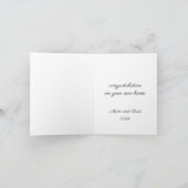 Customize Your New Home Card - Congratulations Karte (Innenseite)