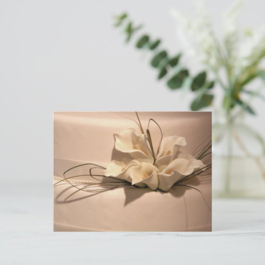 Customize your own calla lily postkarte (Stehend Vorderseite)