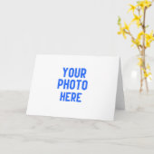 Customize Your Own Christmas Greeting Card Karte (Gelbe Blume)