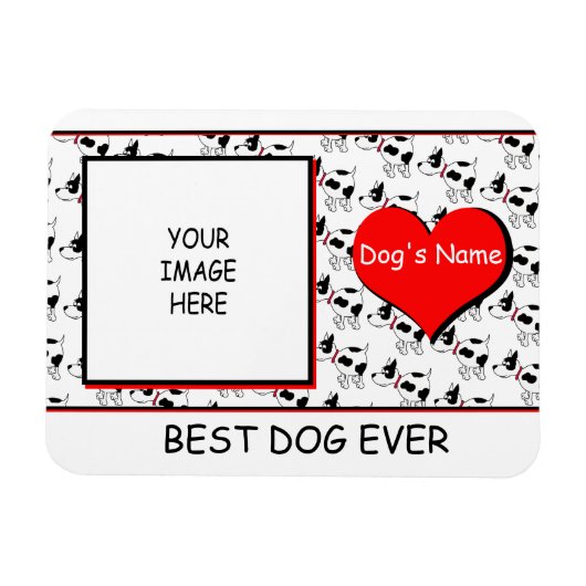 Customizeable bester Hundeüberhaupt Magnet (Horizontal)