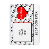 Customizeable bester Hundeüberhaupt Magnet (Vertikal)