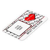 Customizeable bester Hundeüberhaupt Magnet (Linke Seite)