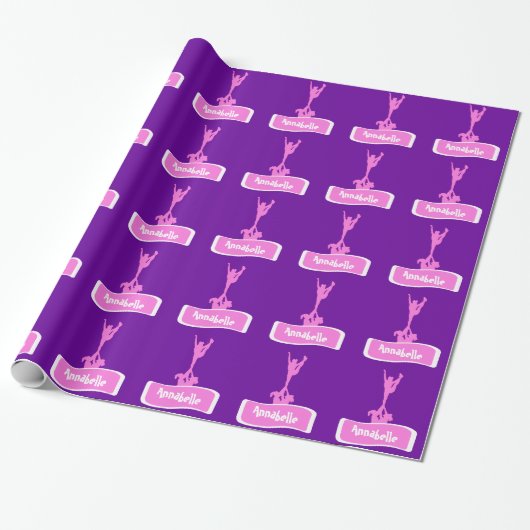 Customizeable Cheerleader-Flyer-Verpackungspapier Geschenkpapier (Ungerollt)