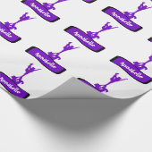 Customizeable Cheerleader-Flyer-Verpackungspapier Geschenkpapier (Ecke)