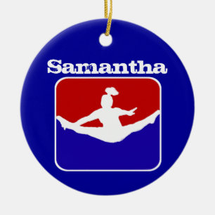 Customizeable Cheerleaderverzierung Keramikornament