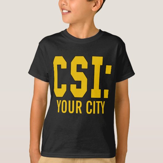 CUSTOMIZEABLE CSI Produkte T-Shirt (Vorderseite)