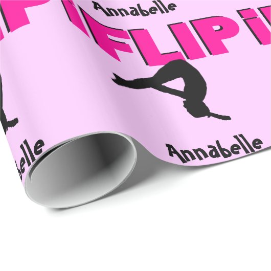 Customizeable Gymnastik drehen Verpackungspapier Geschenkpapier (Rolleneckpunkt)