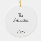 Customizeable Nutcracker Party Girls Keepsake Keramik Ornament (Hinten)