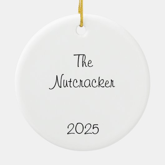 Customizeable Nutcracker Party Girls Keepsake Keramik Ornament (Hinten)