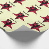 Customizeable rotes geschenkpapier (Ecke)