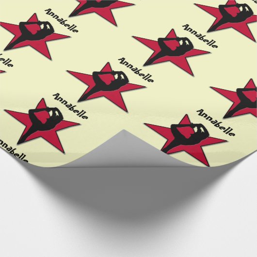 Customizeable rotes geschenkpapier (Ecke)