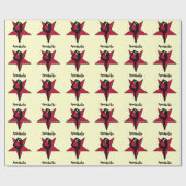 Customizeable rotes geschenkpapier (Flach)