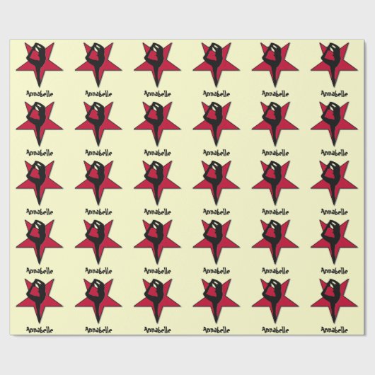 Customizeable rotes geschenkpapier (Flach)