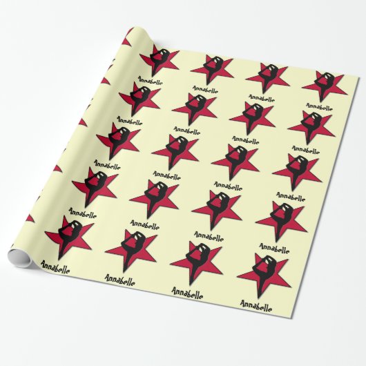Customizeable rotes geschenkpapier (Ungerollt)