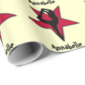 Customizeable rotes geschenkpapier (Rolleneckpunkt)