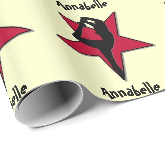 Customizeable rotes geschenkpapier (Rolleneckpunkt)