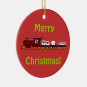 Customizeable Schaf-Weihnachtsverzierung Keramikornament (Rechts)