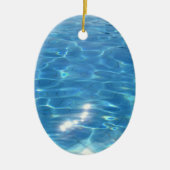 Customizeable Strand-Szene Keramik Ornament (Vorne)