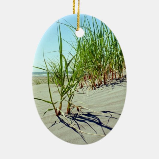 Customizeable Strand-Szene Keramik Ornament (Hinten)