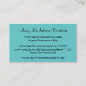 Customizeable Visitenkarte/keltische Dame von See Visitenkarte (Rückseite)