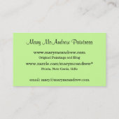 Customizeable Visitenkarte mit Malerei (Rückseite)