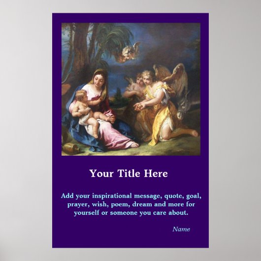 CustomizeABLEs - Mary and Child Poster (Vorne)