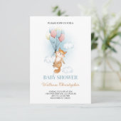 Customized Baby Shower Card, Baby shower card for  Karte (Stehend Vorderseite)