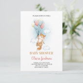 Customized Baby Shower Card, Baby shower card for  Karte (Stehend Vorderseite)