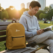 Customized backpack with initials of the name bedruckter rucksack