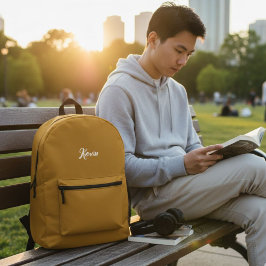 Customized backpack with initials of the name bedruckter rucksack
