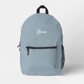 Customized backpack with initials of the name bedruckter rucksack (Vorderseite)