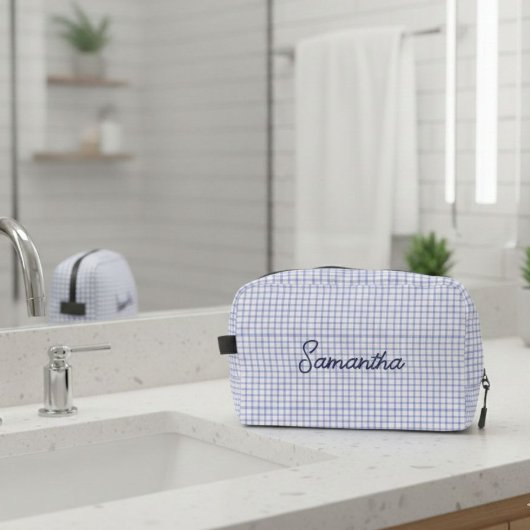 Customized beauty case with initials, makeup bag waschbeutel