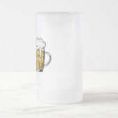 Customized Beer Goes Here Beer Lover Mattglas Bierglas (Mittel)