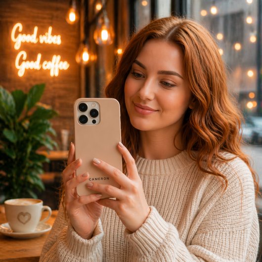 Customized Beige iPhone 16 Pro Hülle