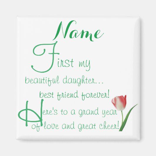 Customized - Best Friends Forever Magnet (Vorne)