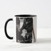Customized black and white love boyfriend mug tasse (Links)