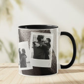 Customized black and white love boyfriend mug tasse