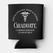 Customized Black Medical School Graduation Party Dosenkühler (Vorderseite)