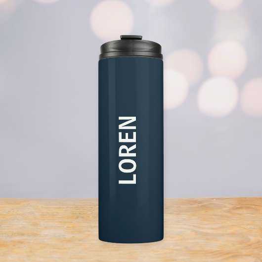 Customized blu Thermal Bottle, school gifts Thermosbecher
