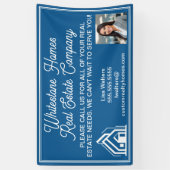 Customized Blue Real Estate Company Marketing Banner (Vertikal)