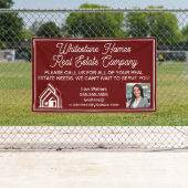 Customized Burgundy Real Estate Company Marketing Banner (Insitu)