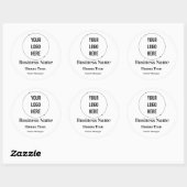 Customized Business Runder Aufkleber (Blatt)