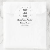Customized Business Runder Aufkleber (Tasche)