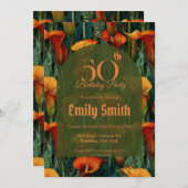 Customized Call Lilies Flower 20Th Birthday Einladung (Vorne/Hinten)