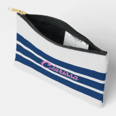 Customized canvas accessory bag - Customized strip Zubehörtasche (Offen)