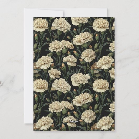 Customized Carnation Petal Party Einladung (Rückseite)