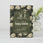 Customized Carnation Petal Party Einladung (Stehend Vorderseite)